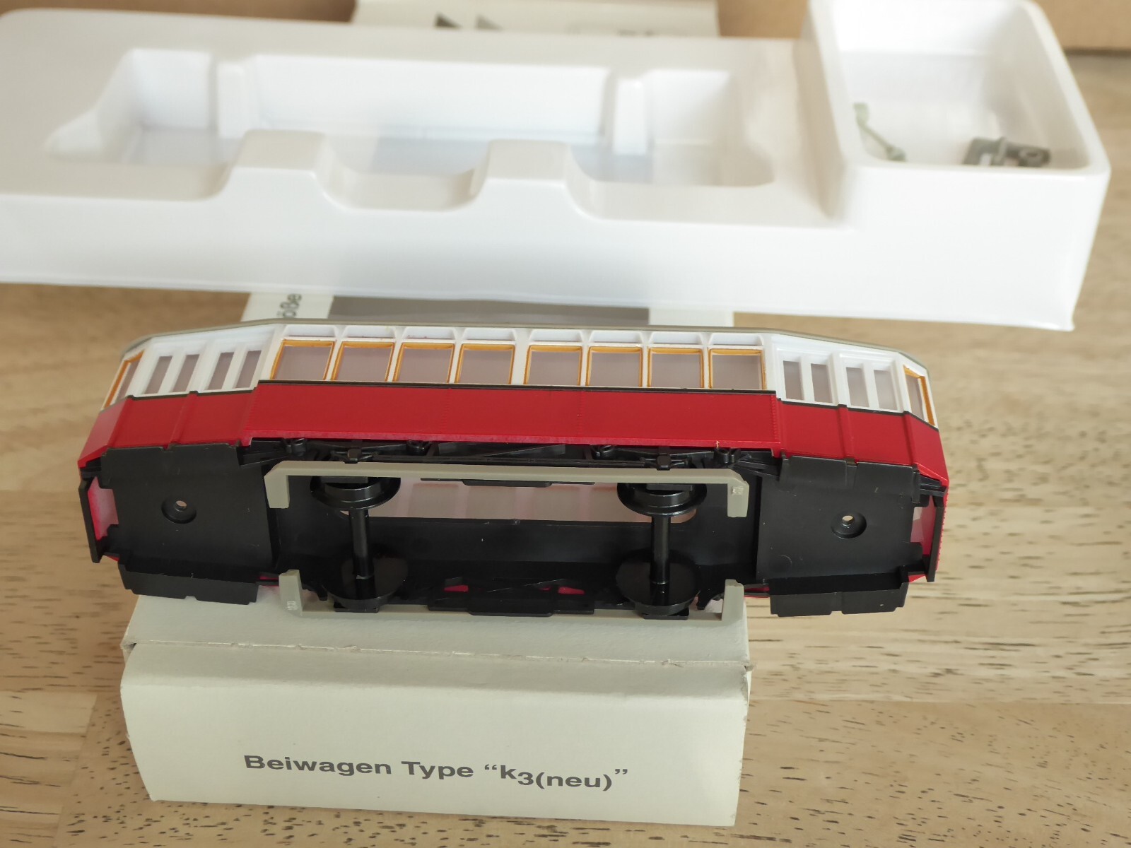 Halling H0 Vienna Tram Trailer Type K3 New, Without Motor, Tram Tramway