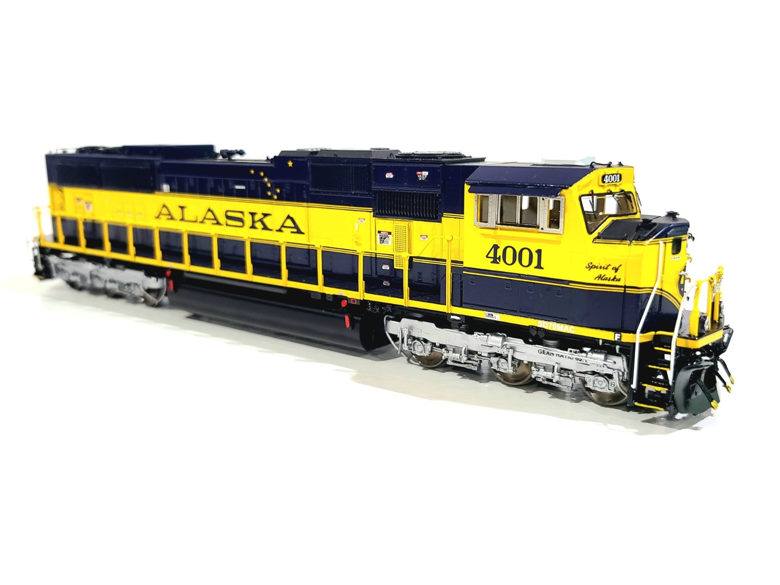 Overland OMI ARR EMD SD70MAC Alaska Railroad #4001 HO Brass Model #6149.1