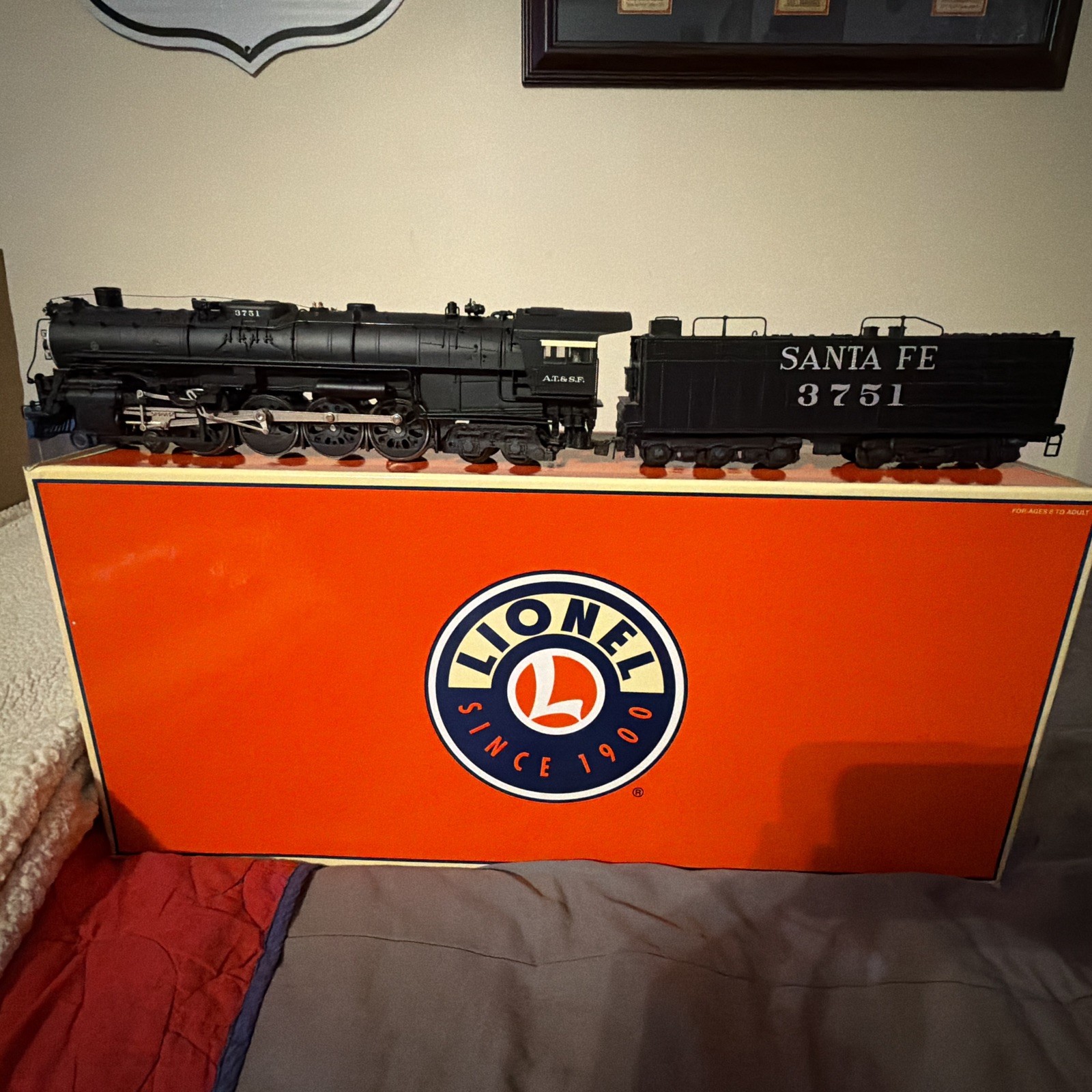 Lionel TMCC 6-38055 SANTA FE NORTHERN 4-8-4 Steam Locomotive & Tender “O” New