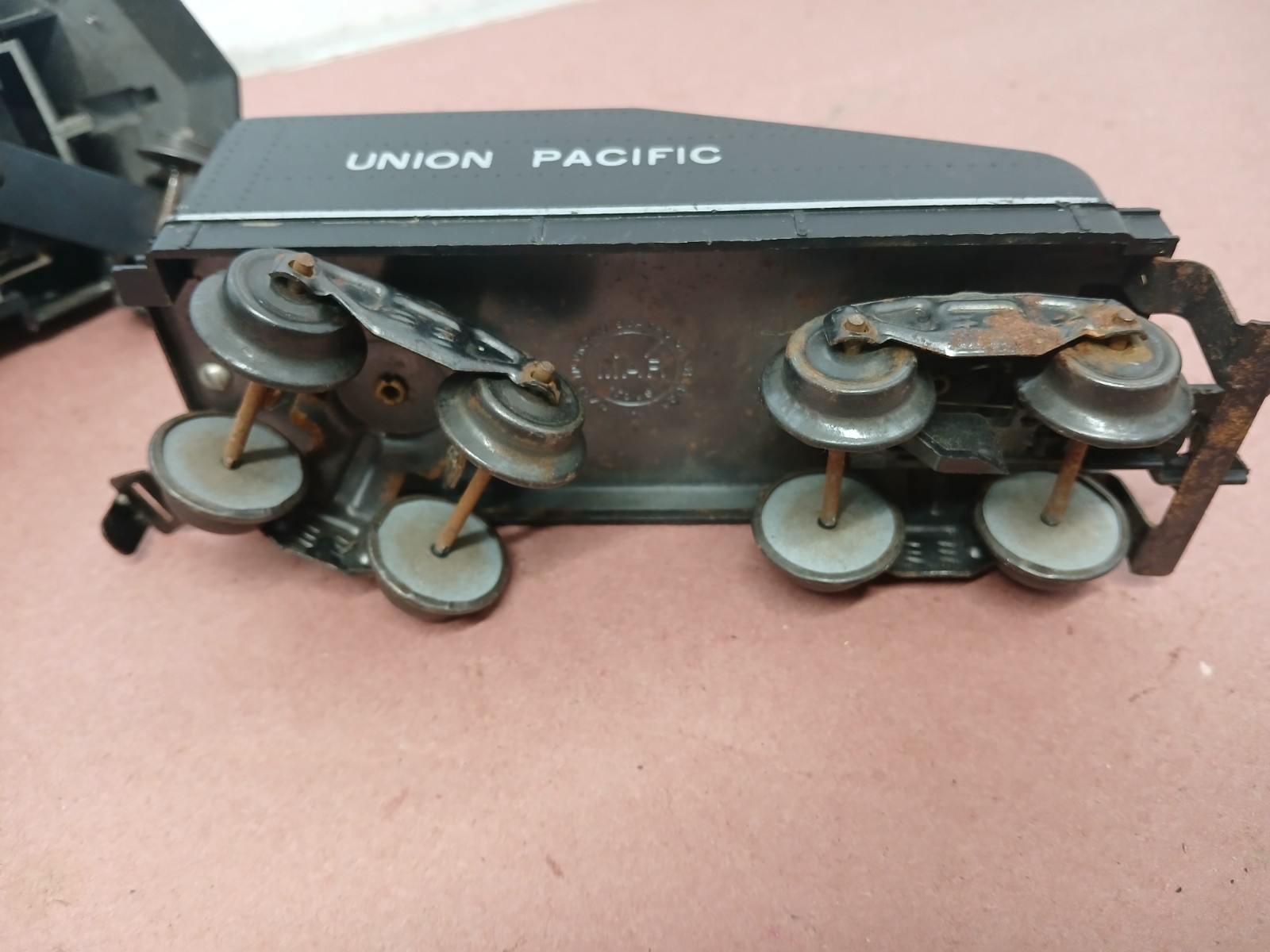 Vintage Marx Union Pacific #666 2-4-2 Steam Locomotive Powered Up Untested