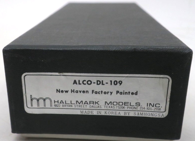 Hallmark Models Brass Alco DL-109 Locomotive New Haven N Scale Factory Paint
