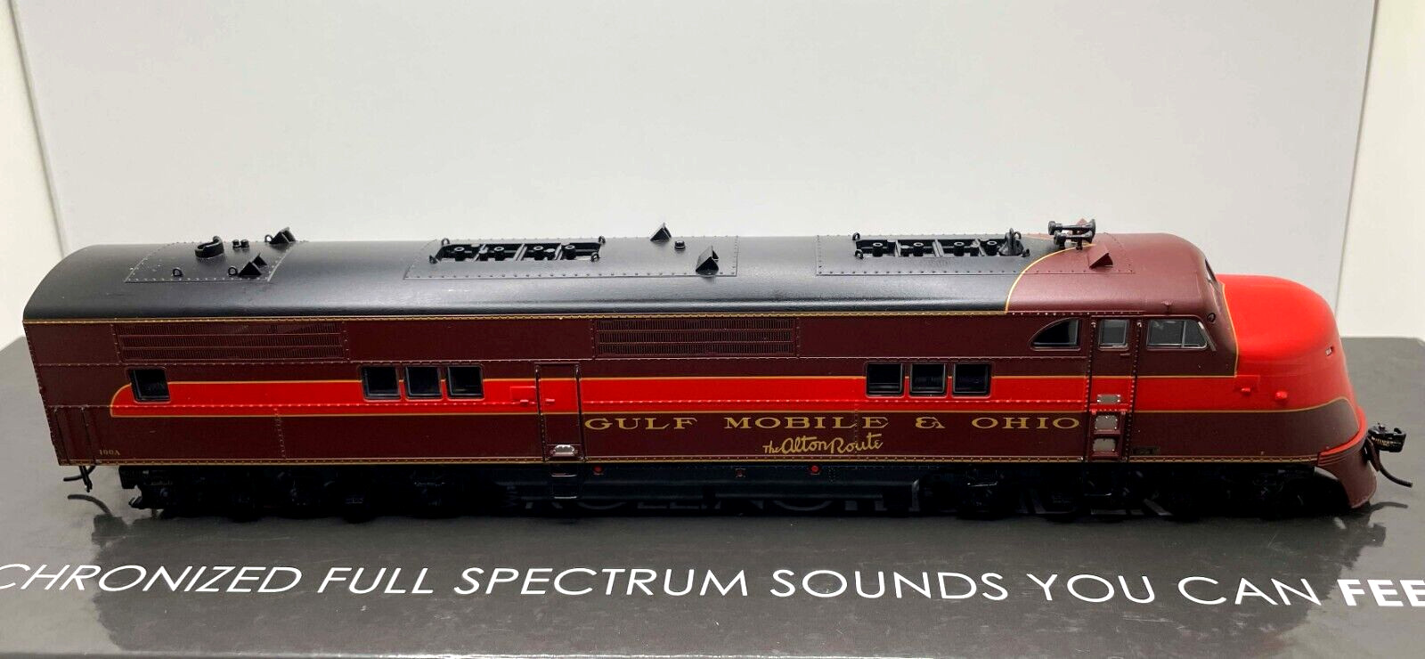 HO BROADWAY LIMITED 5505 EA A UNIT GULF MOBILE & OHIO GM&O # 100A DC DCC SOUND