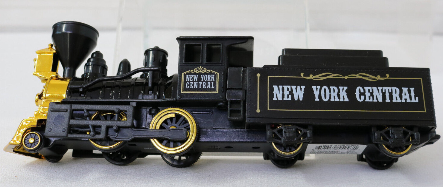Steam Engine/Tender Gold Pilot/Cow Catcher Black Engine/ Tender New York Central