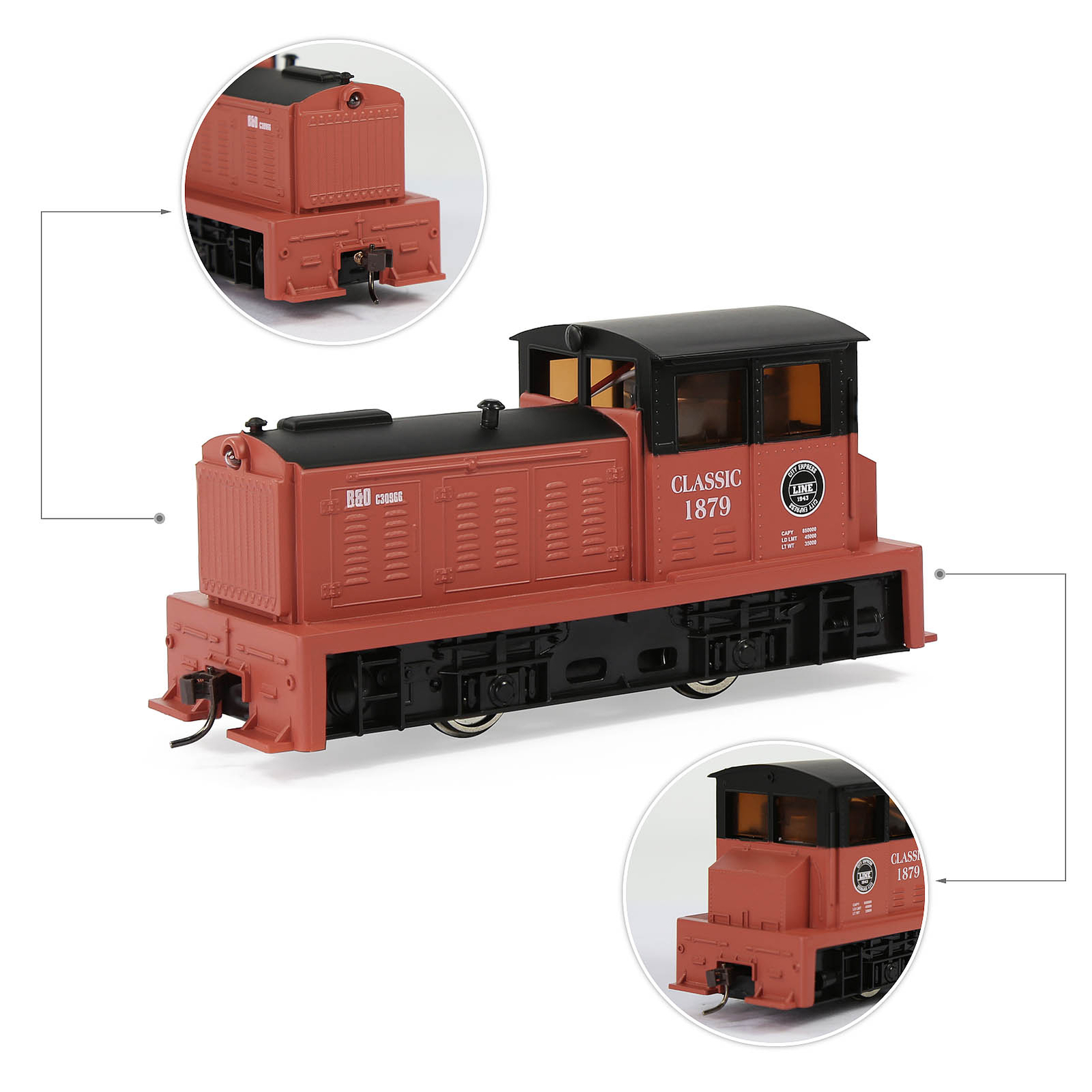 1 Unit Evemodel Train HO Scale 1:87 Model Railroad Locomotives HCT8701