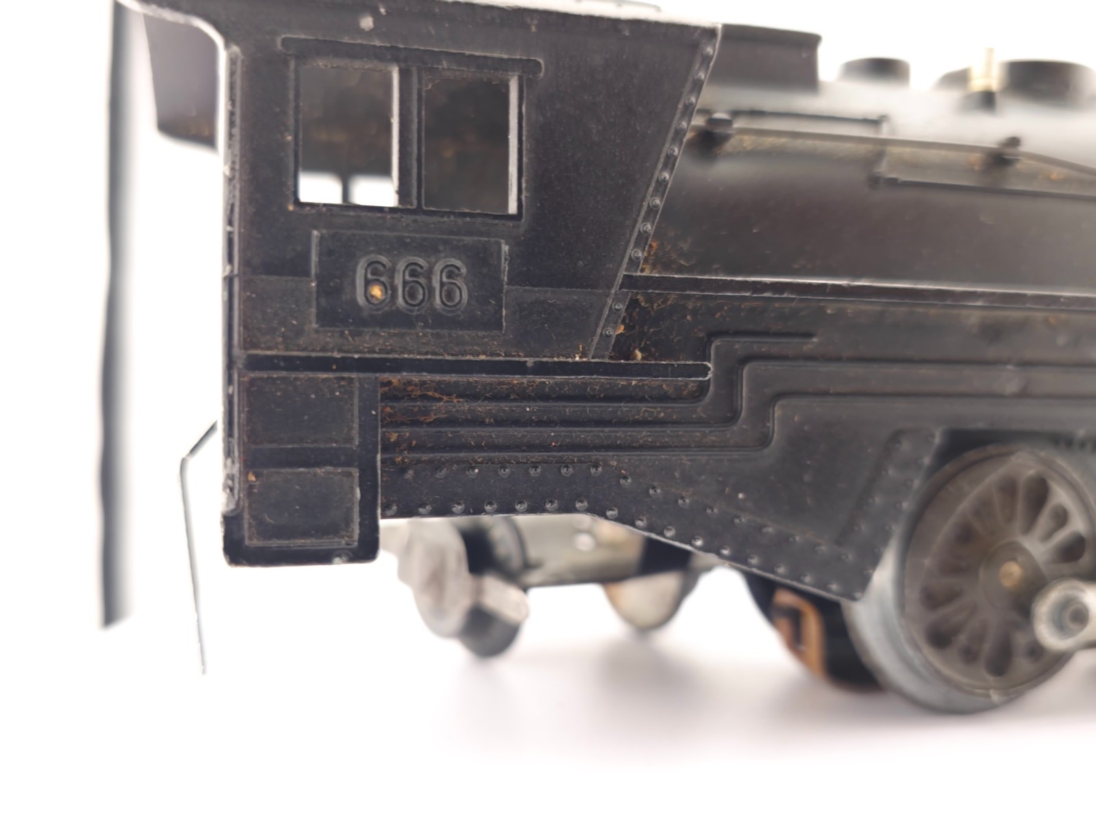 *READ* Marx O Gauge 2-4-2 Diecast Steam Locomotive 666 ONLY Model Train Engine