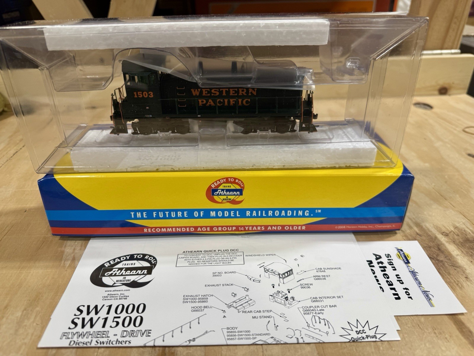 Athearn HO 95854 Western Pacific SW1500 #1503 New! DCC Ready