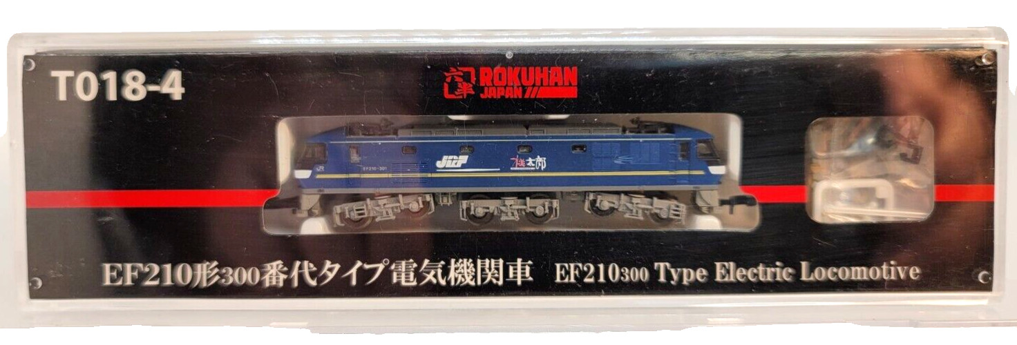 Z scale Rokuhan T018-4 Powered JRF EF210 Electric Loco w/opt cplrs (tested)