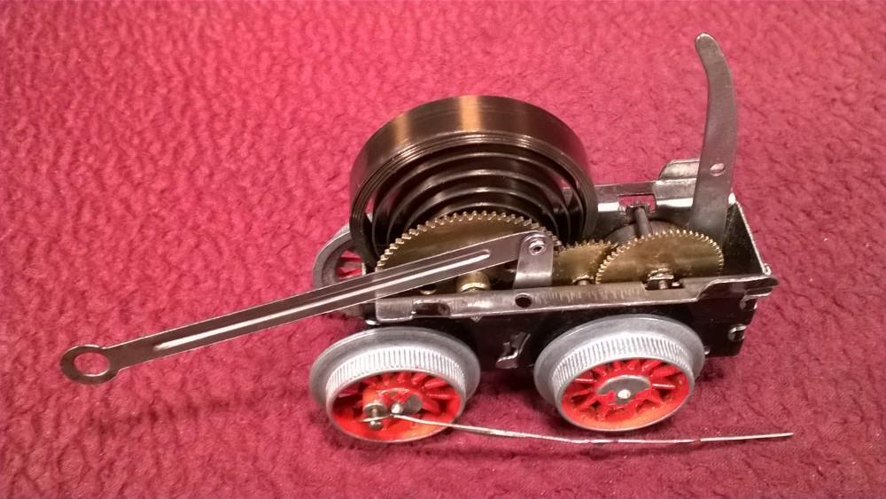 VINTAGE HWN CLOCKWORK STEAM TIN-LITHO PASSENGER TRAIN – GERMANY U.S. ZONE