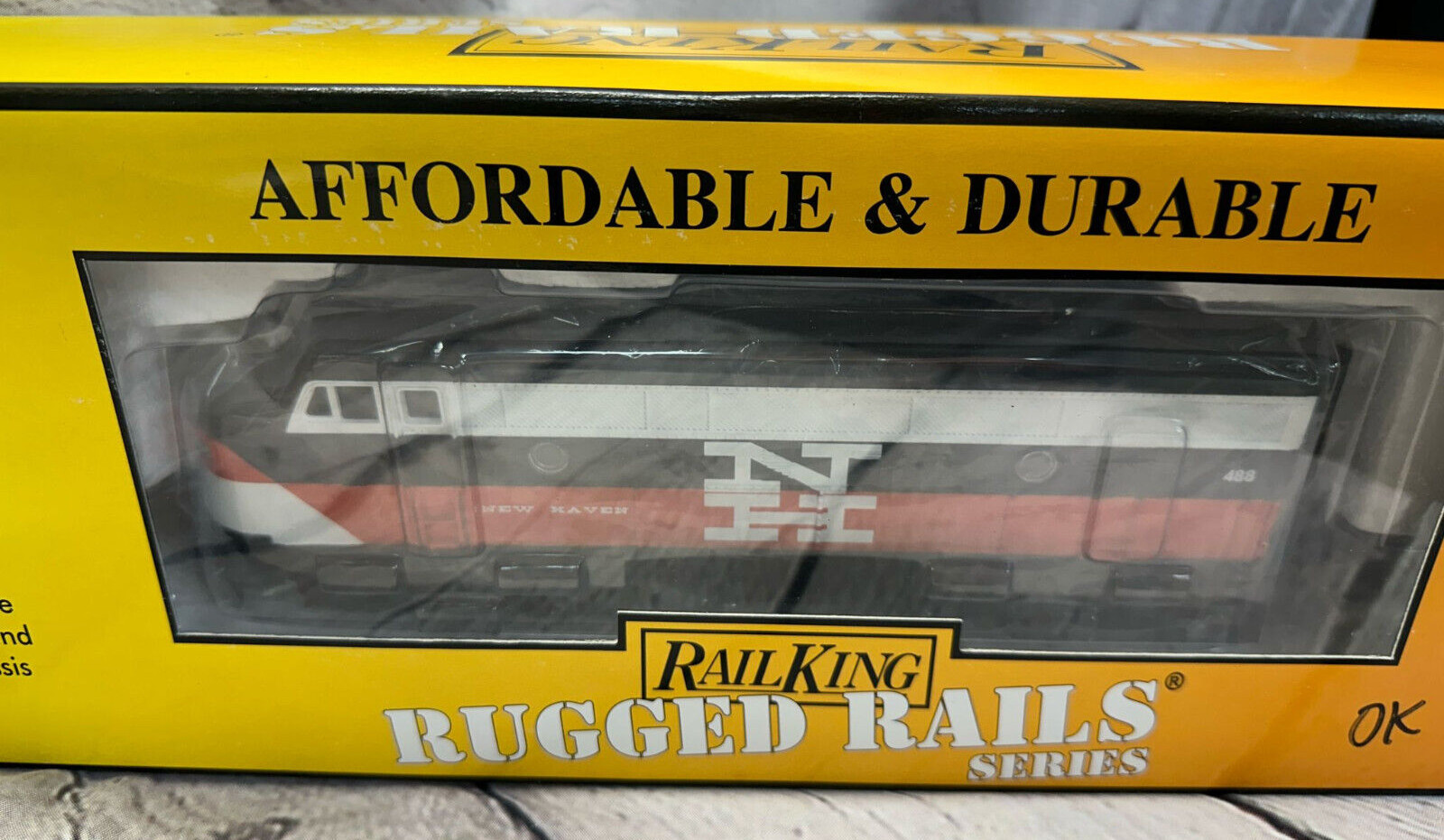 Rail King F3 MTH O-27 Diesel Rugged Rails Set F3 New Haven R-T-R 30-4115-1 Read