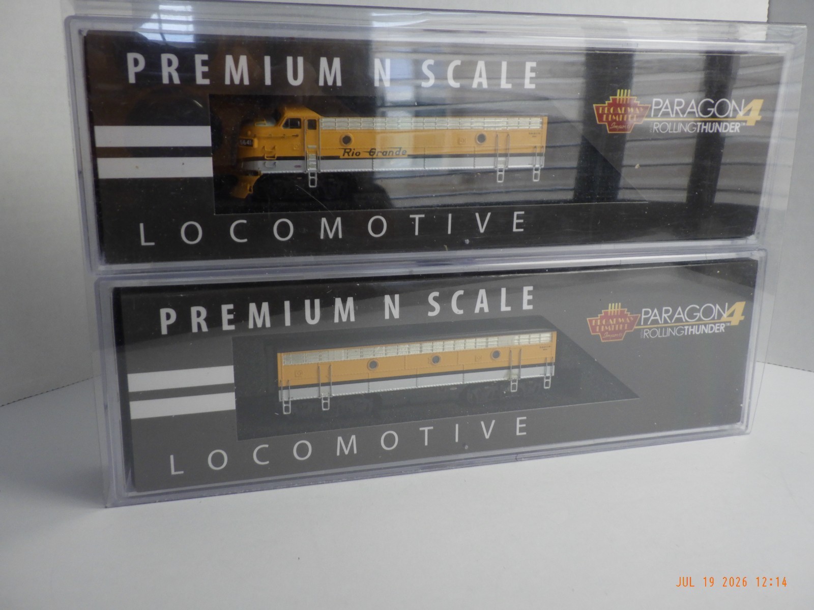 N Scale EMD F7 DRGW 5641/5642, A unit powered with sound,B unit unpowered
