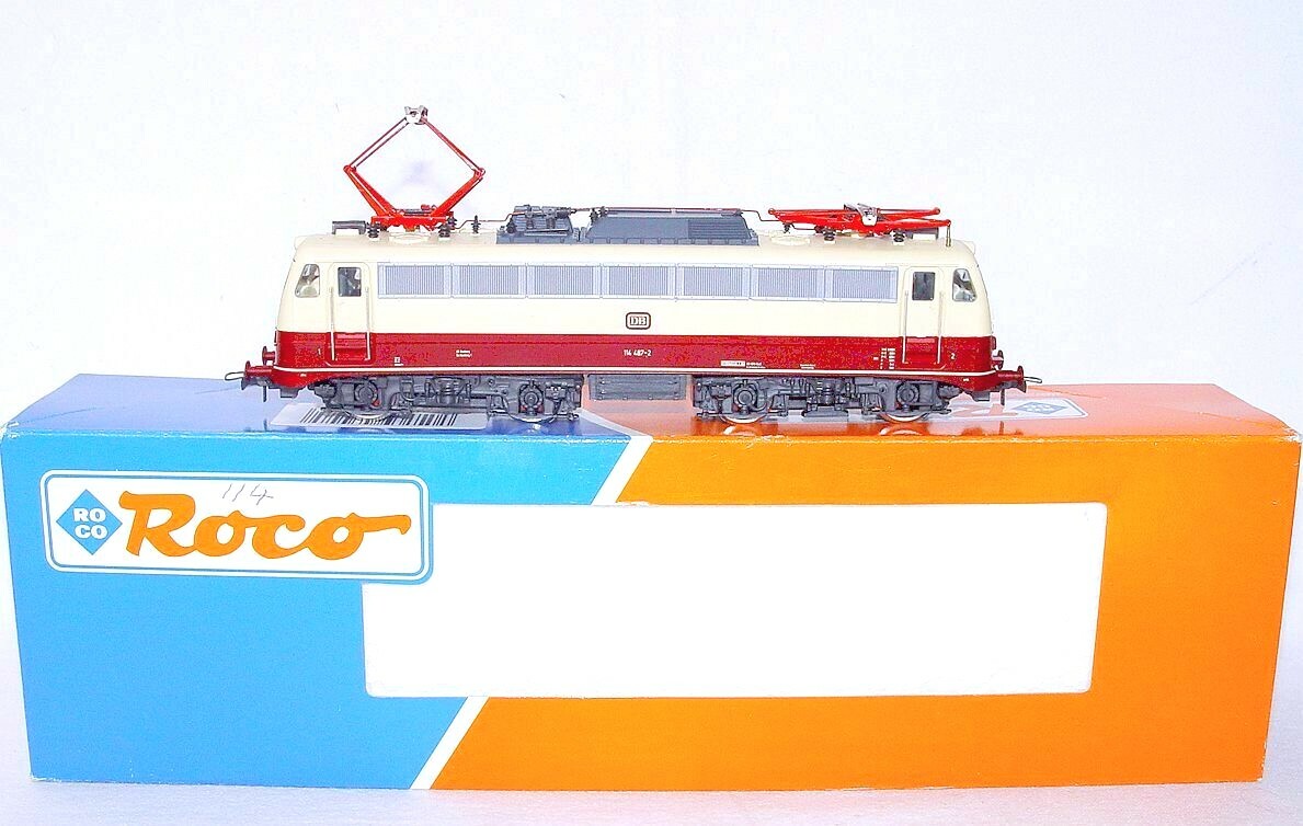 Roco DC HO 1:87 Deutsche Bundesbahn BR 114 RHEINGOLD ELECTRIC LOCOMOTIVE MIB`90!