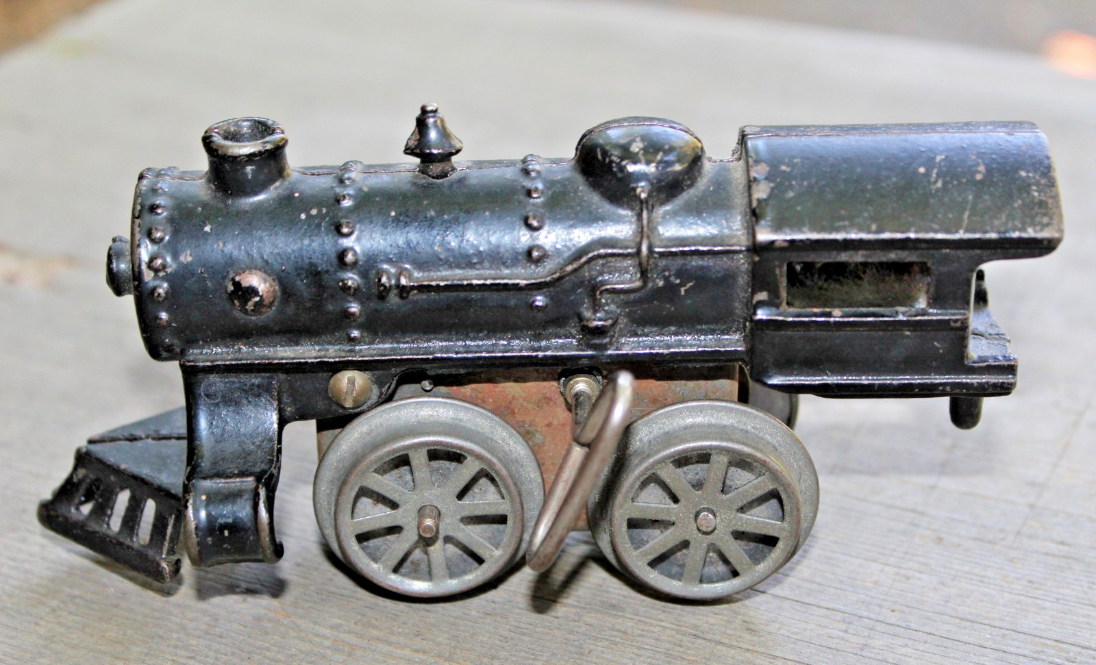American Flyer Prewar O Gauge Cast Iron Windup Locomotive Runs #2 b2