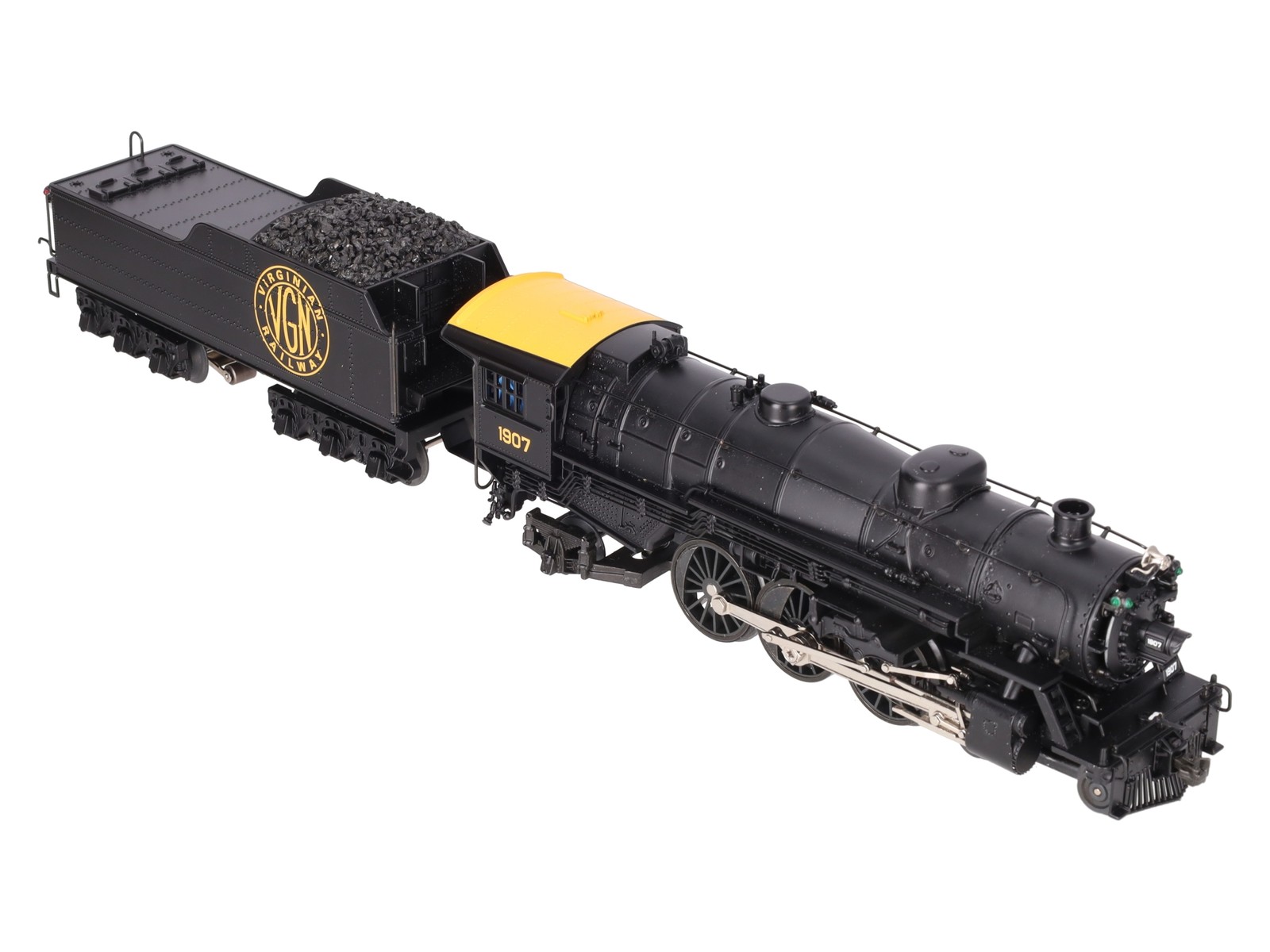 K-Line K3399-0002S O Gauge Virginian Pacific Steam Locomotive w/TMCC #1907 EX