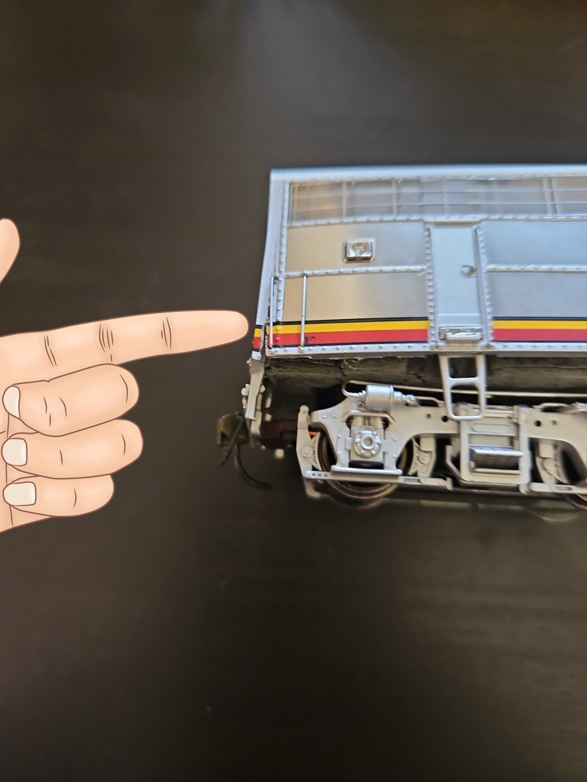 Broadway Limited AT&SF War Bonnet – EMD F7 B AT&SF #37A Parts only