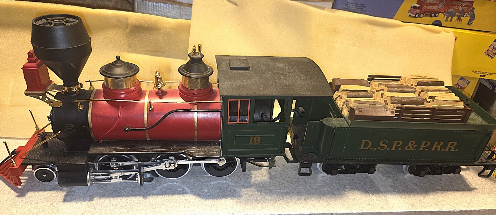 LGB 2018D G Scale DSP&PRR 2-6-0 Steam Locomotive & Tender – Box