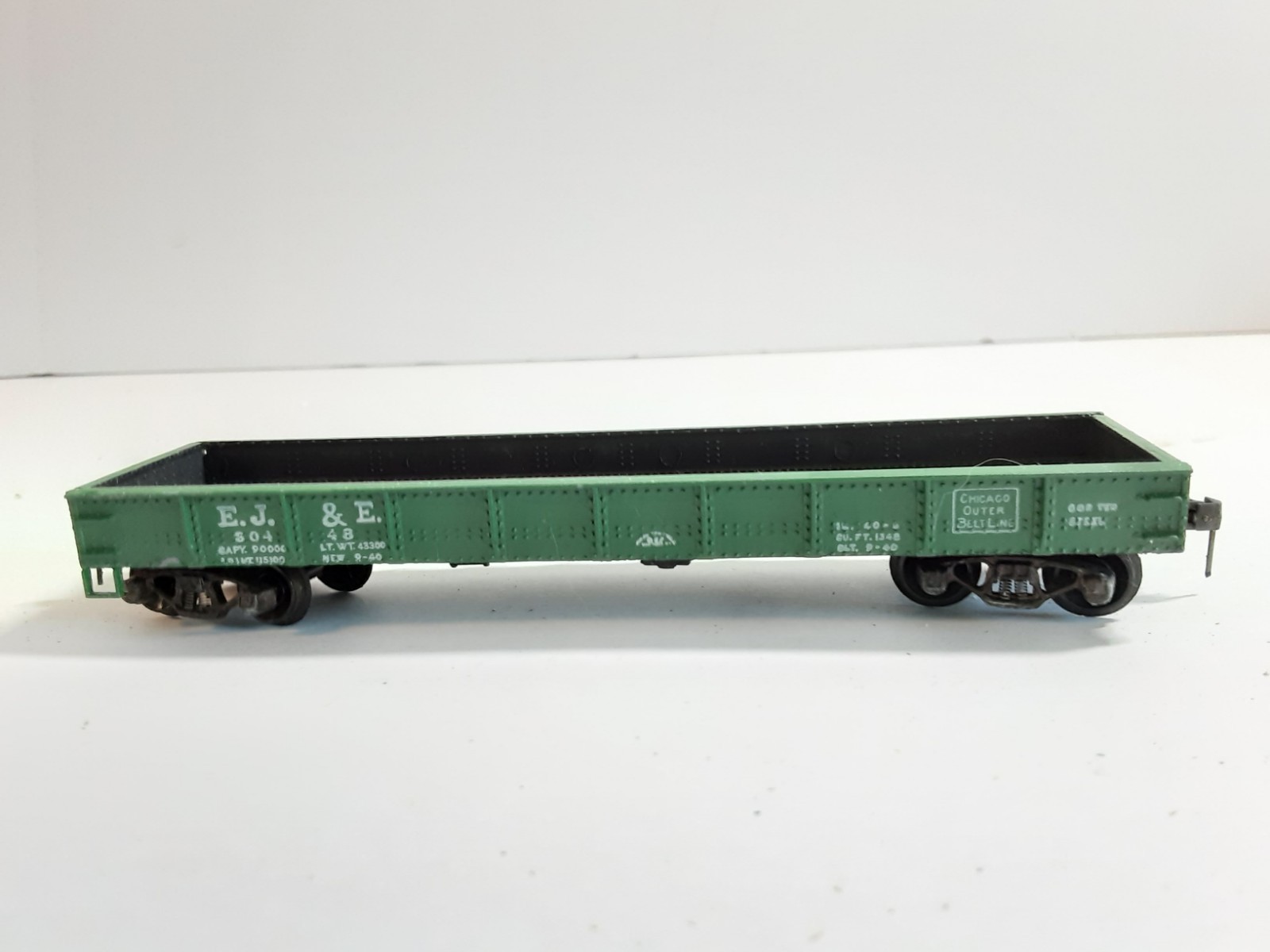 Vtg Lot Of 8 Box Cars, Tanker Cars, Flat Cars, Gondola See Description (4)