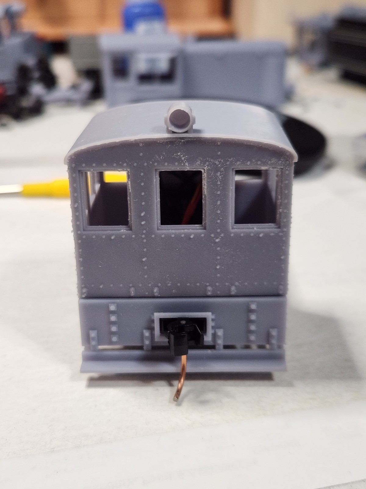S Scale Freelance “Critter” Switcher Kit 3D Printed With Cab Interior Details