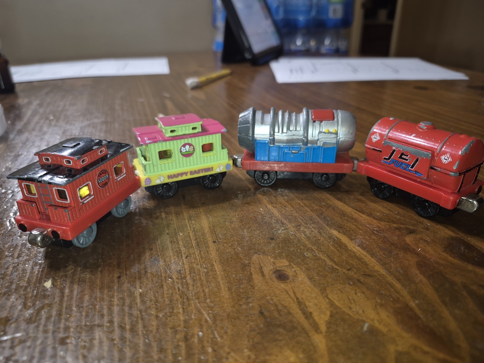 Thomas and Friends Learning Curve Trains Die Cast~ Jet Engine & Fuel & Easter &