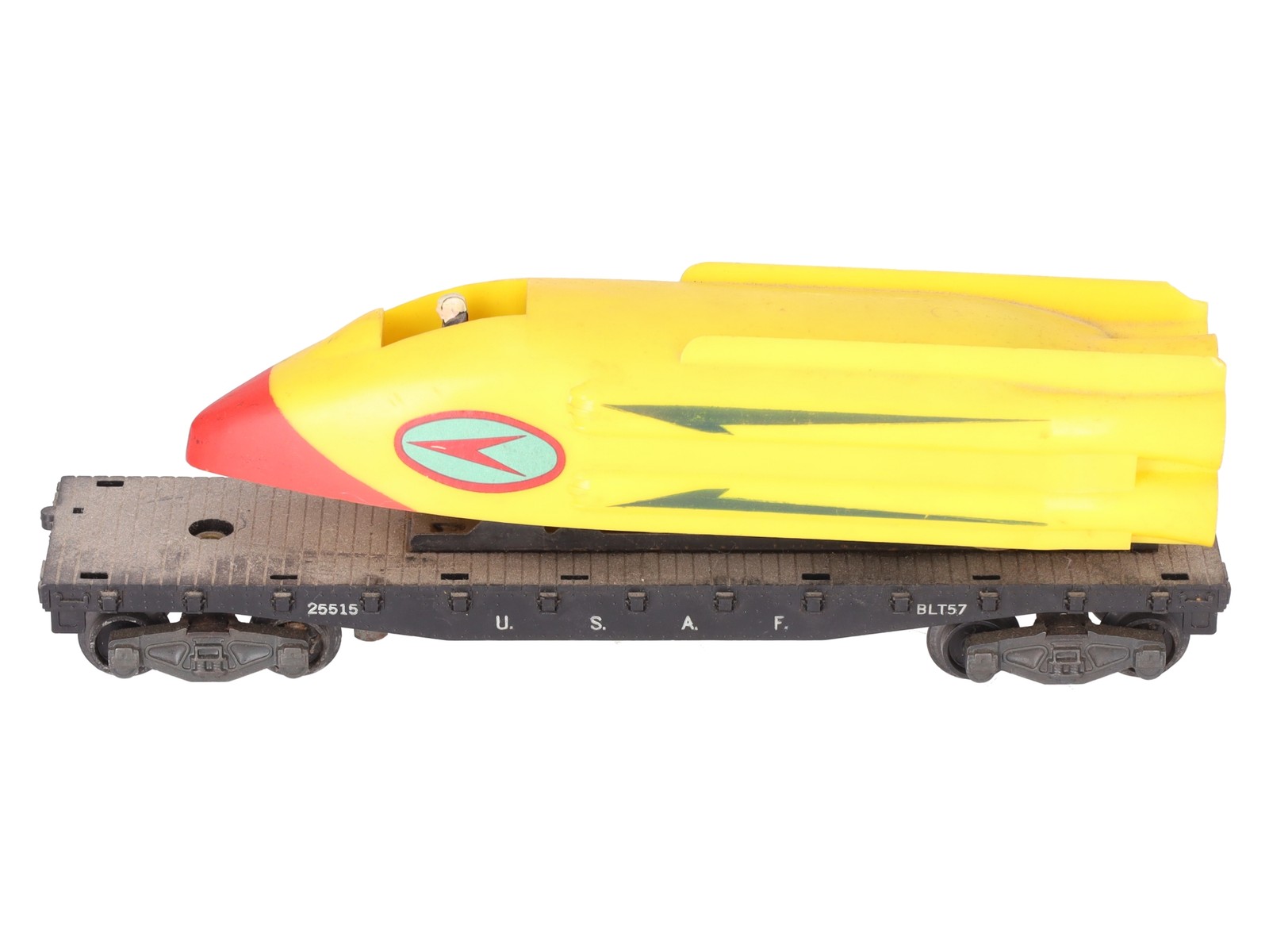 American Flyer 25515 Vintage S U.S.A.F. Flatcar with Motorized Rocket Sled