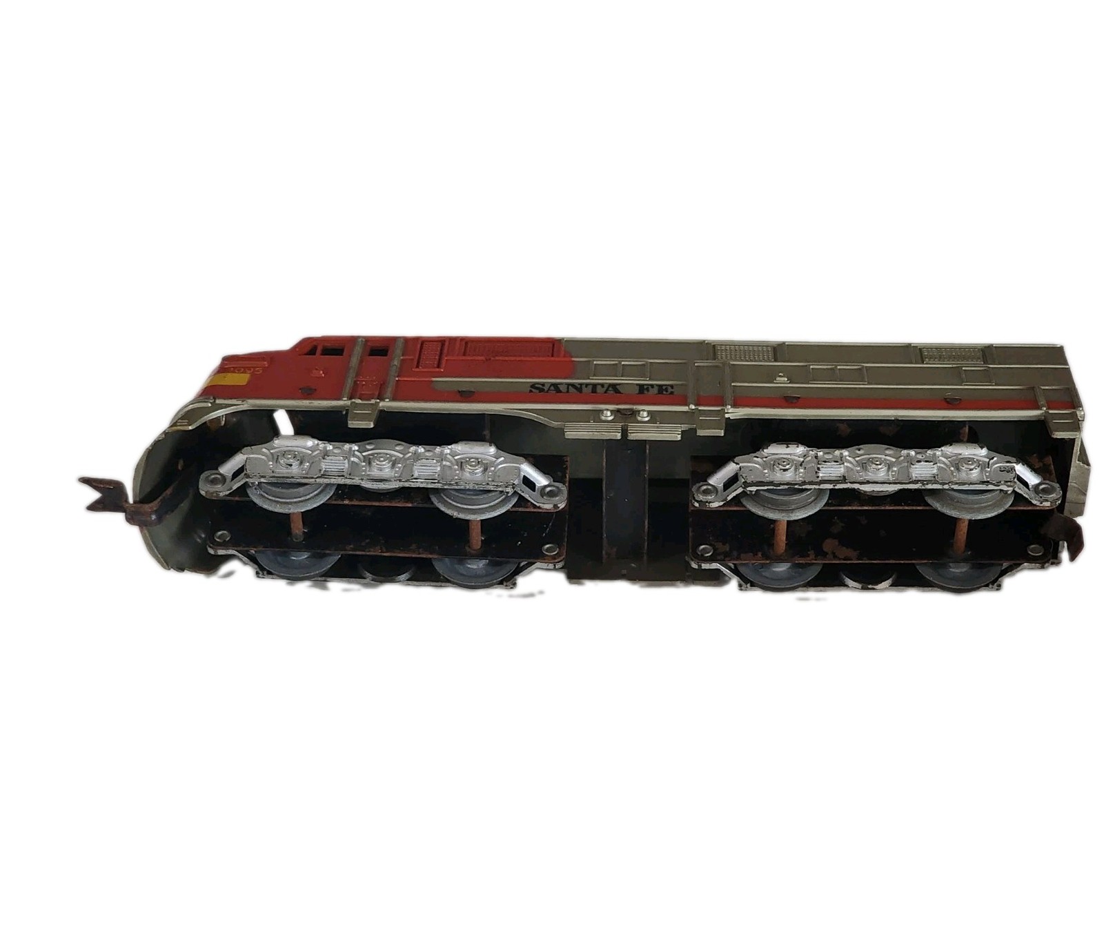 LOT OF 2 MARX 1095 SANTA FE O GAUGE DIESEL LOCOMOTIVES UNTESTED PARTS