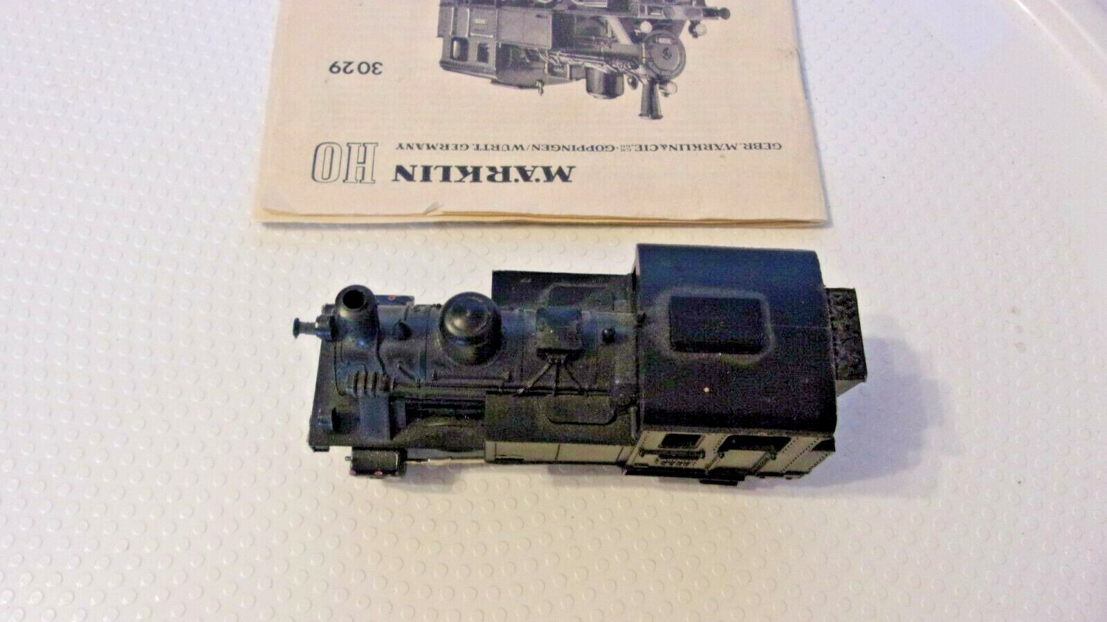 HO Scale Märklin 0-6-0 Steam Locomotive #3029 Black, Deutsche Bahn With Booklet
