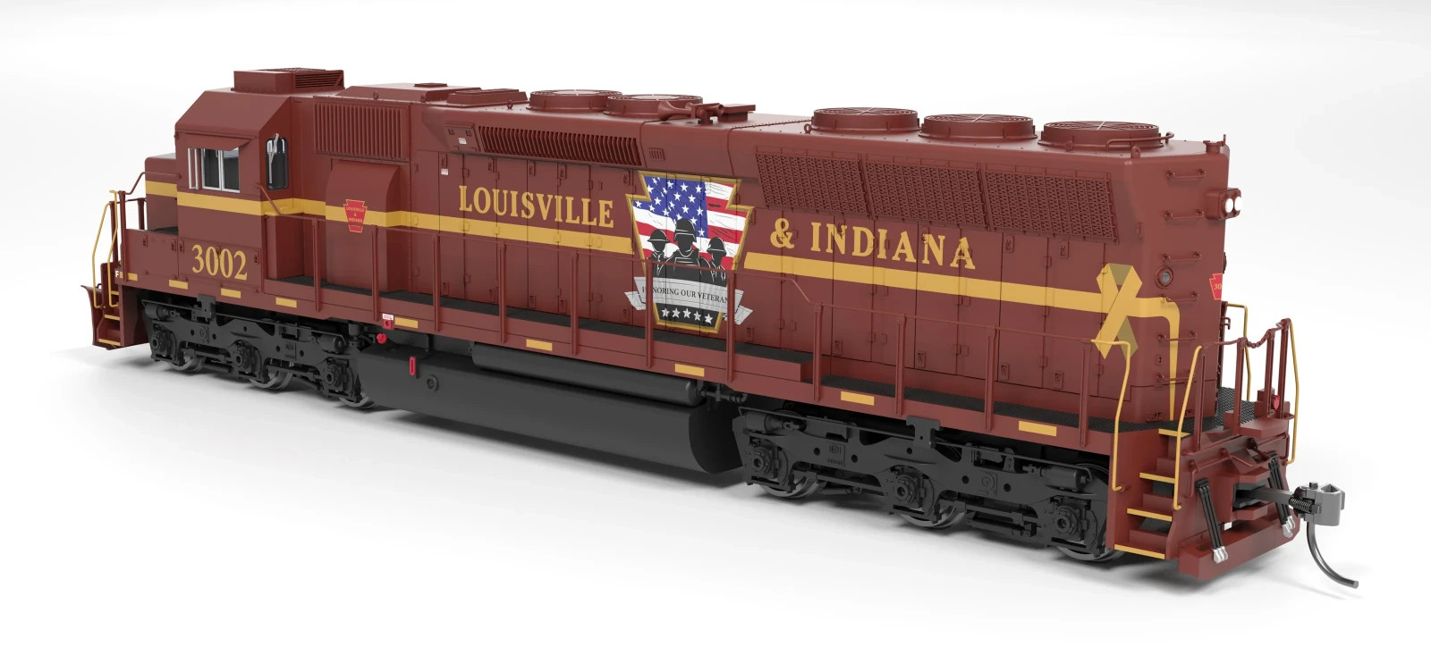 Broadway Limited HO 9810 Louisville Indiana Veterans EMD SD45 Diesel Locomotive