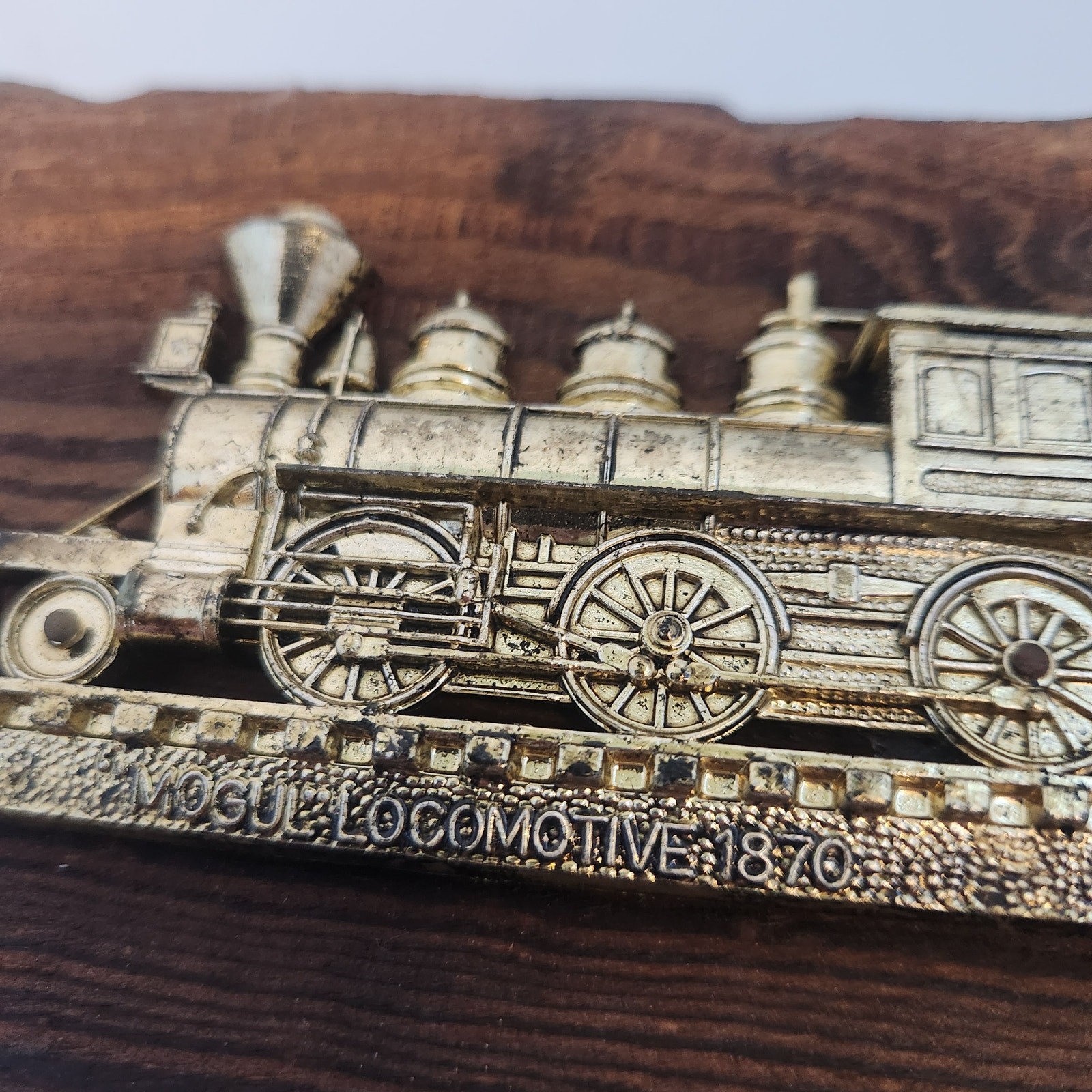 Mogul Locomotive 1870 Vintage Wood and plastic 6×4.5