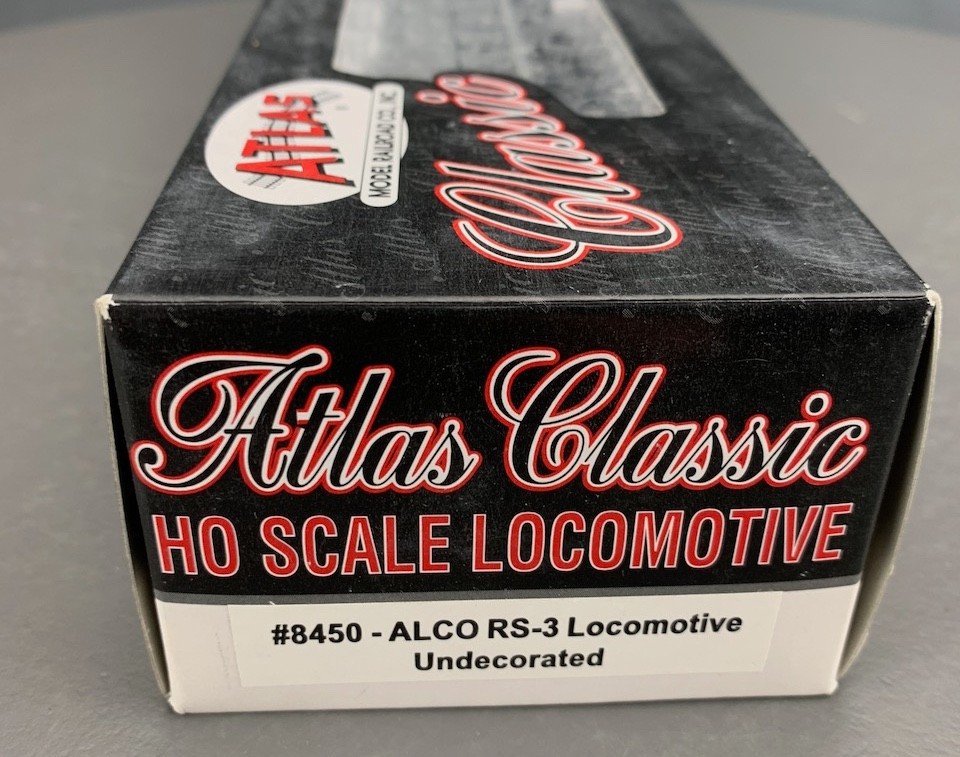 HO Atlas Classic 8450 Alco RS-3 Diesel Locomotive Powered Undecorated NIB HO8375