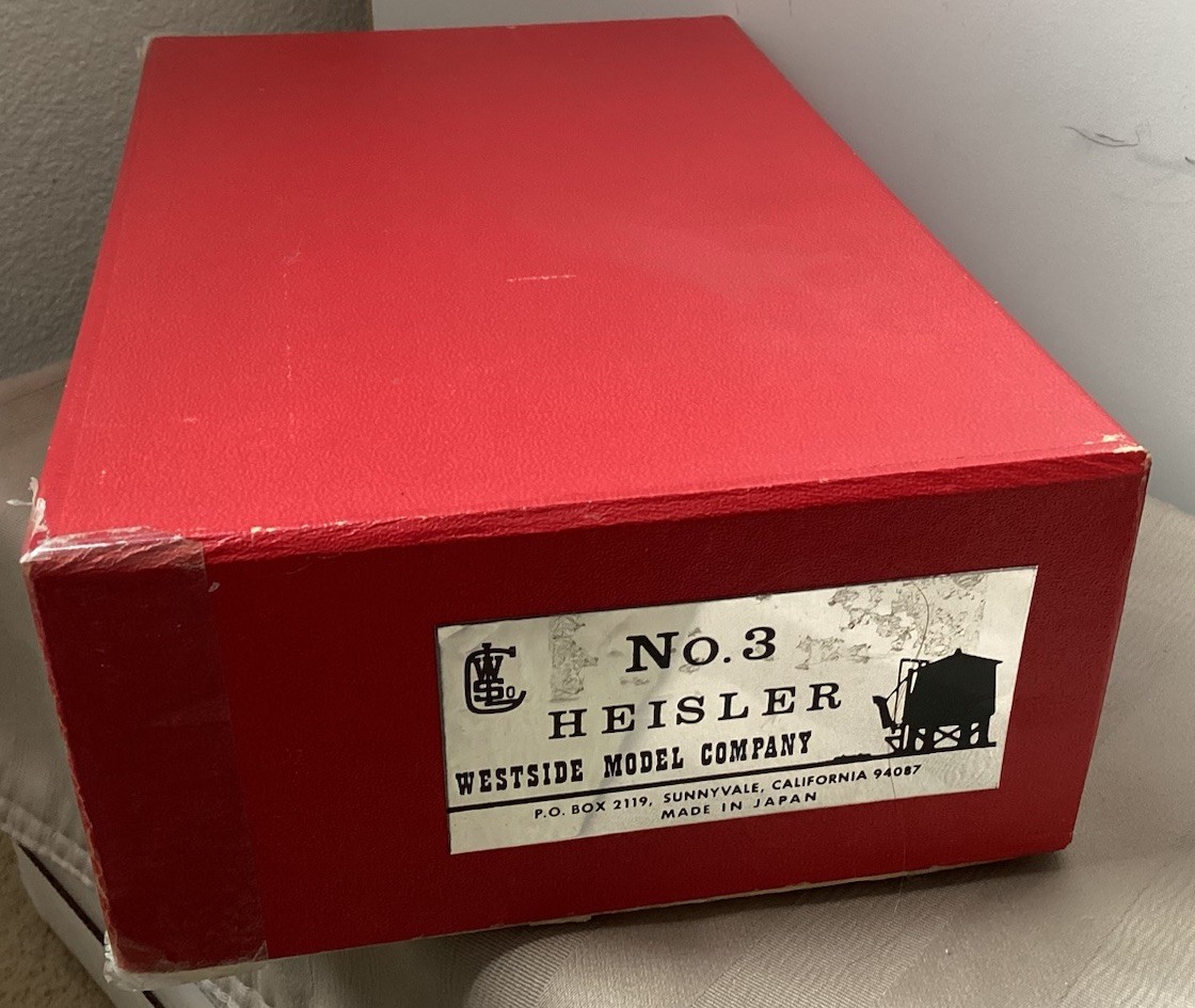 On3/O Brass Model Train – Westside Model Company Heisler No. 3 Painted