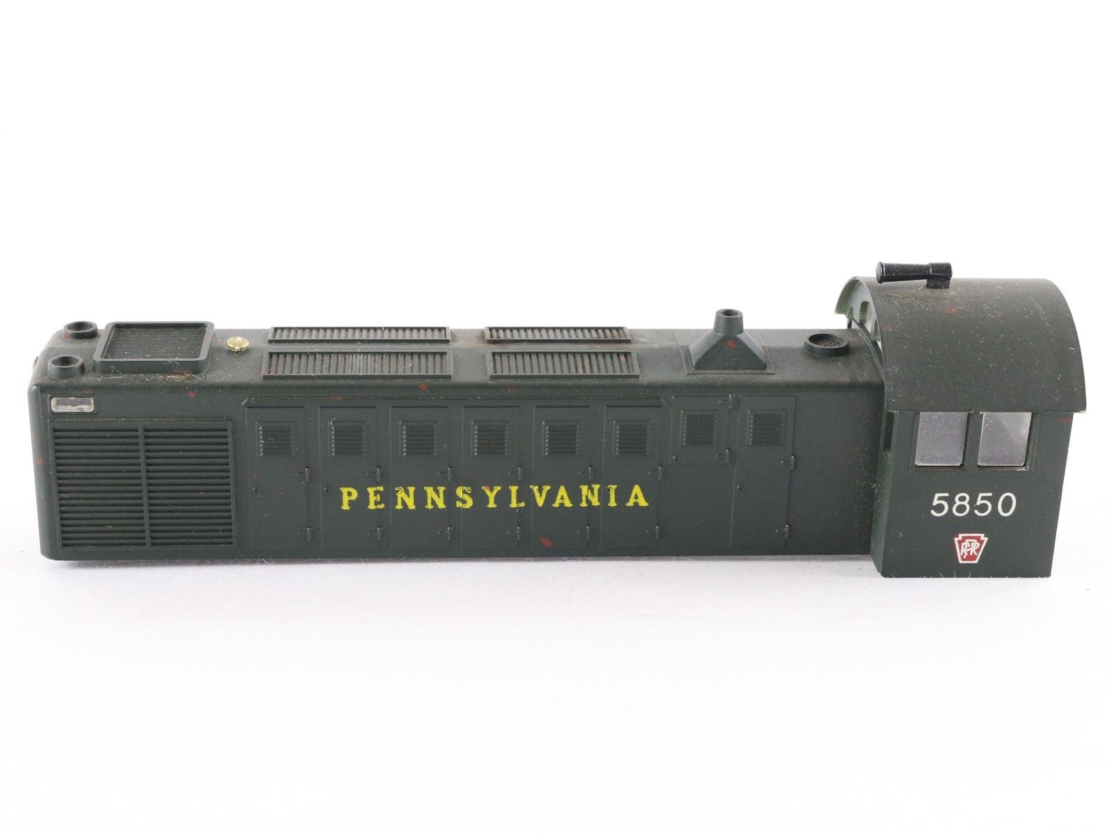 AHM HO Pennsylvania PRR 5850 Green ALCO 1000 Diesel Locomotive SHELL ONLY