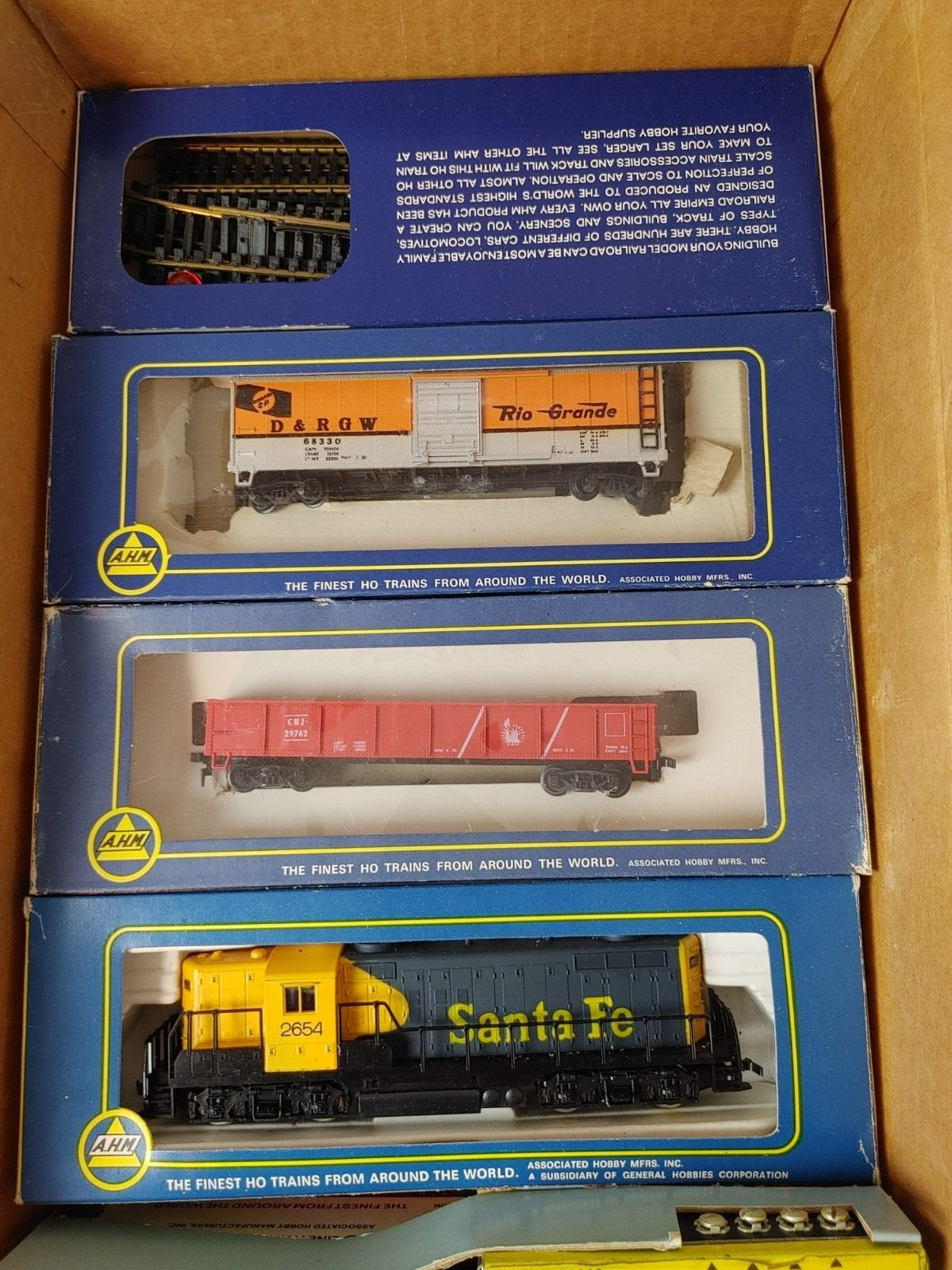 Vintage 1973 AMH Train Set #68711 HO Scale Original Box SEE DESCRIPTION #21259