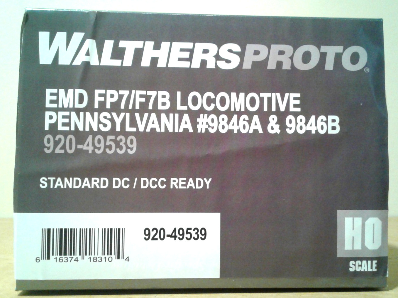 HO SCALE WALTHERS PROTO EMD FP7A/B SET PENNSYLVANIA RAILROAD PRR #9846A & #9846B