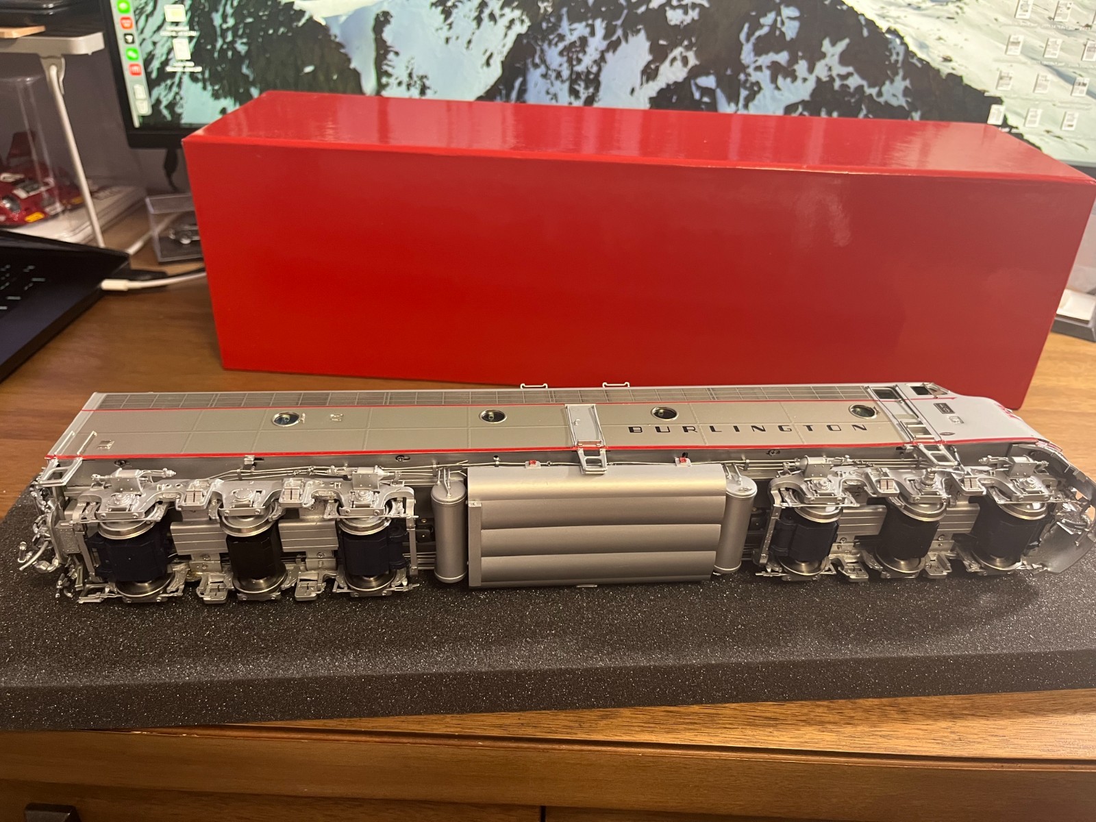 O Scale Brass Key Model Imports Last Run CB&Q EMD Red Nose E-9A #9987