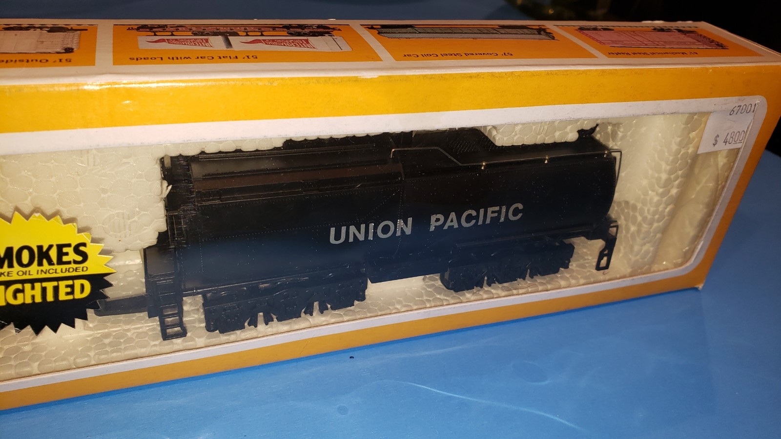 Vintage Bachmann “UNION PACIFIC” HO Mikado 2-8-2 With Smoke & Original Box