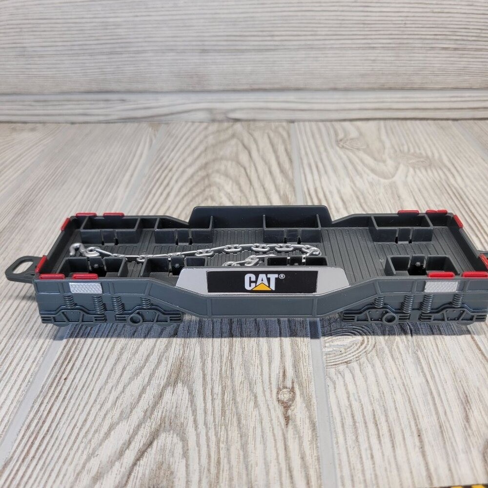 Toy State Caterpillar Construction Express Train Track Set Motorized Locomotive