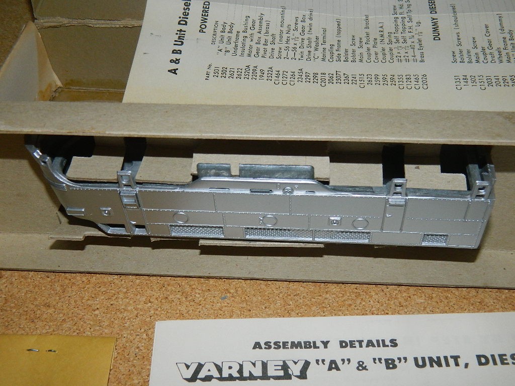 Vintage Varney No. 2515 HO Scale Brute Diesel Kit Locomotive New in the Box