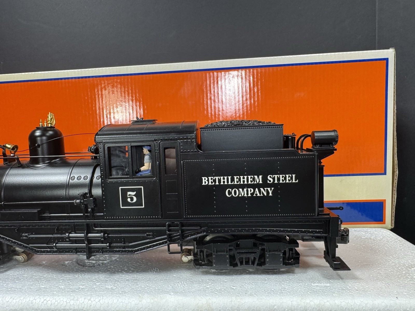 Lionel LEGACY 6-11369 Bethlehem Steel two-truck Shay steam engine #5 EX