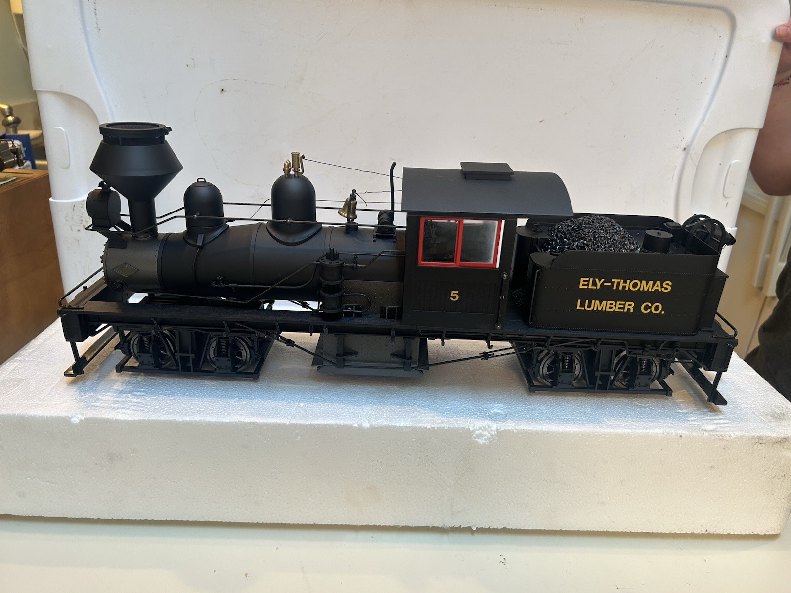 SPECTRUM 81198 Ely Thomas 2 Truck SHAY Steam LOCO, G Scale, Needs Gear?