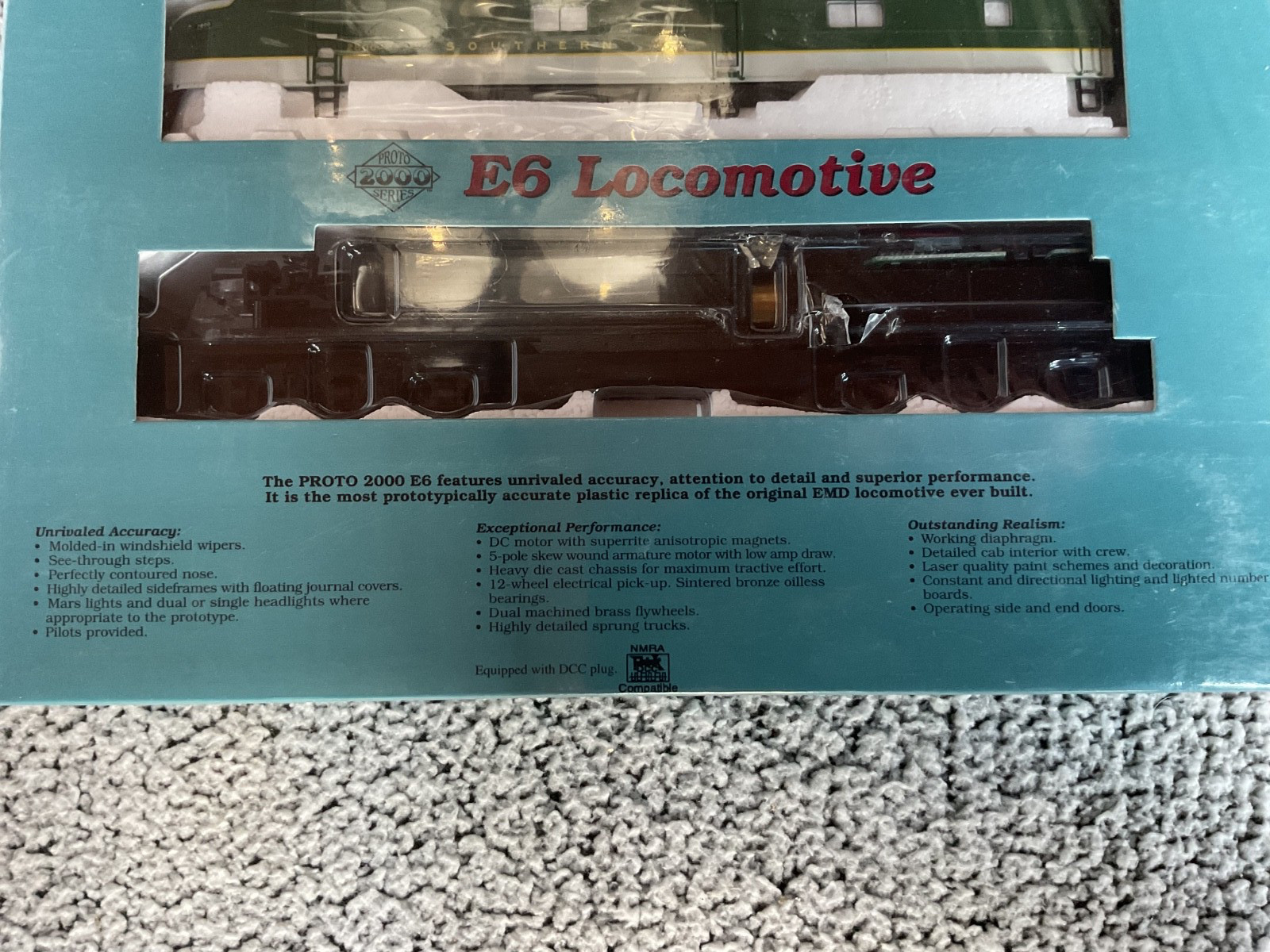 PROTO 2000 LIFE LIKE HO SOUTHERN E6 DIESEL #2800 POWERED A & DUMMY B MIB Sealed