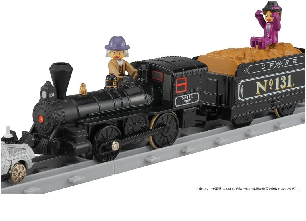 Plarail Back to the Future Part 3 Locomotive Train & Time Machine Set 2025 Japan