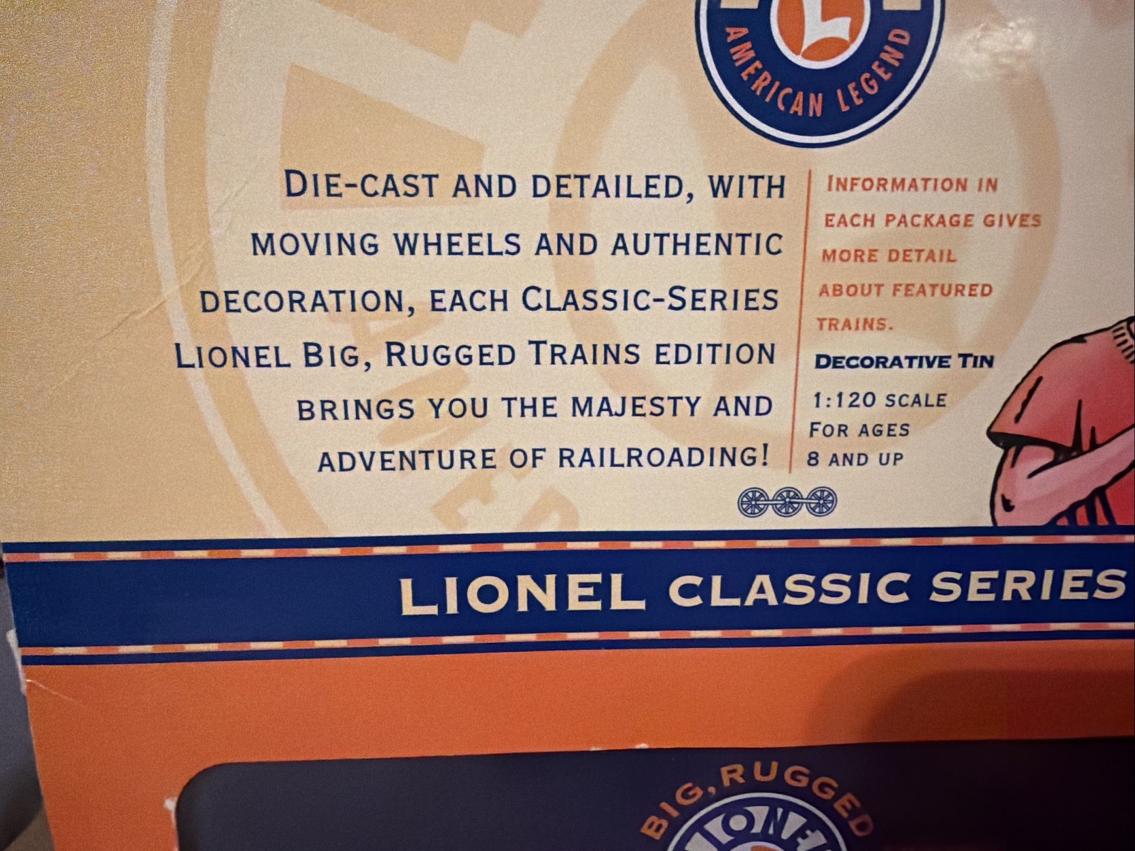 Lionel, Series 1, B & O, Chessie System GP-9, W/decorative Tin. HO Ga. 1:120 NIB