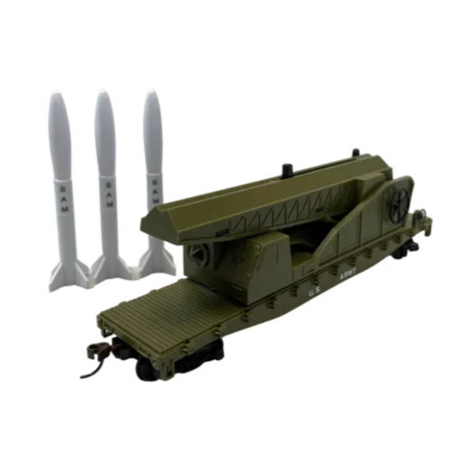 Rock Island Hobby 032180 – US Army Missile Launch Car with Missiles – HO Scale
