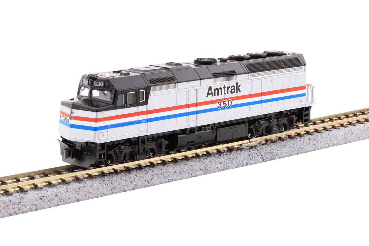Kato 176-6108 N Scale EMD F40PH Amtrak Phase III #350 without ditch lights DCC
