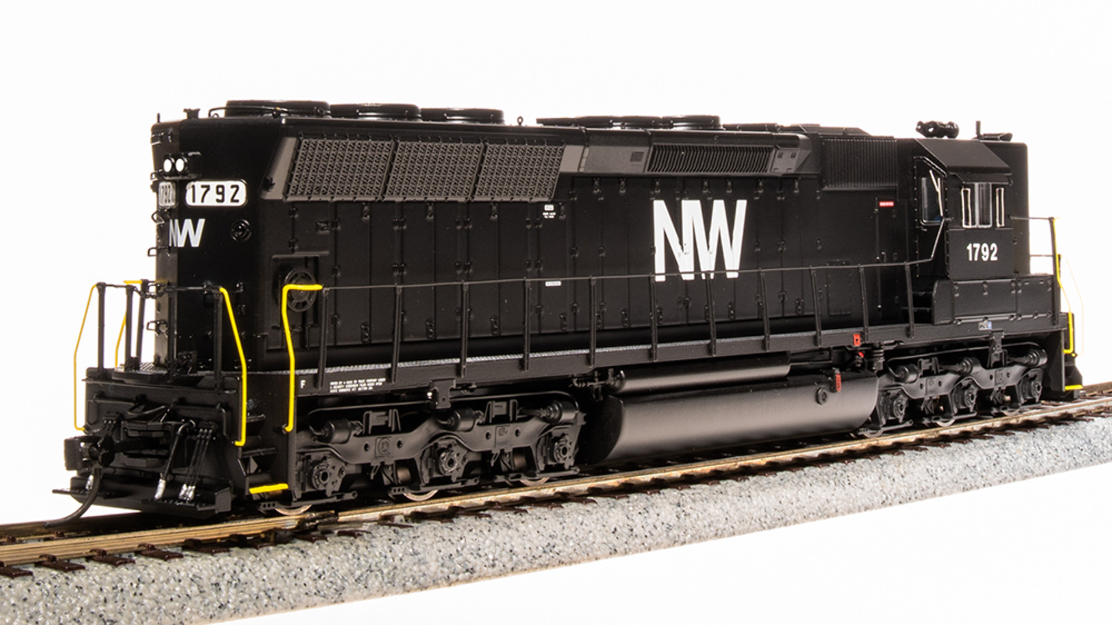 Broadway Limited 4288 N&W EMD SD45 Black & White Diesel Sound/DC/DCC #1803