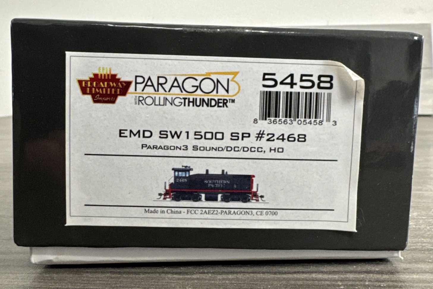 Broadway Limited HO #5458 Southern Pacific EMD SW1500 #2468 w/Paragon3 – LNIB!