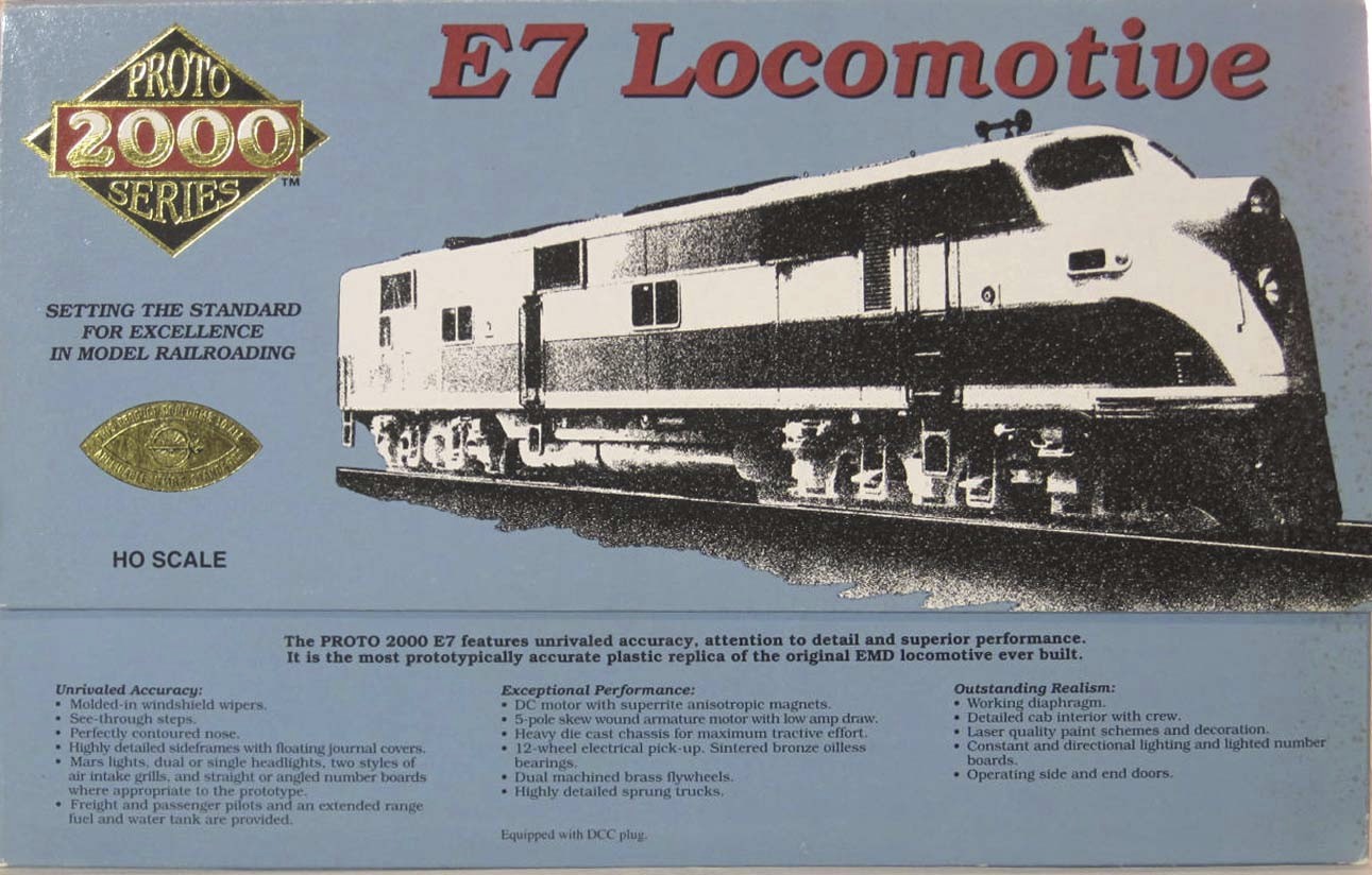 Proto 2000 EMD E7A (powered) and E7B (unpowered) – Undecorated – HO Scale