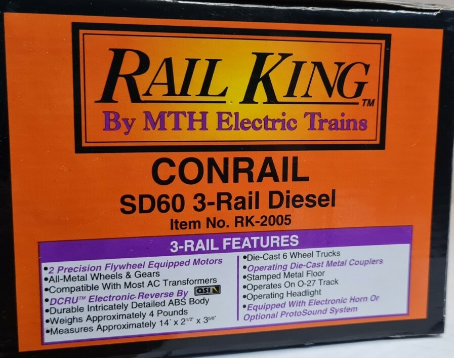 Rail King SD60 3-Rail Diesel Conrail #6867