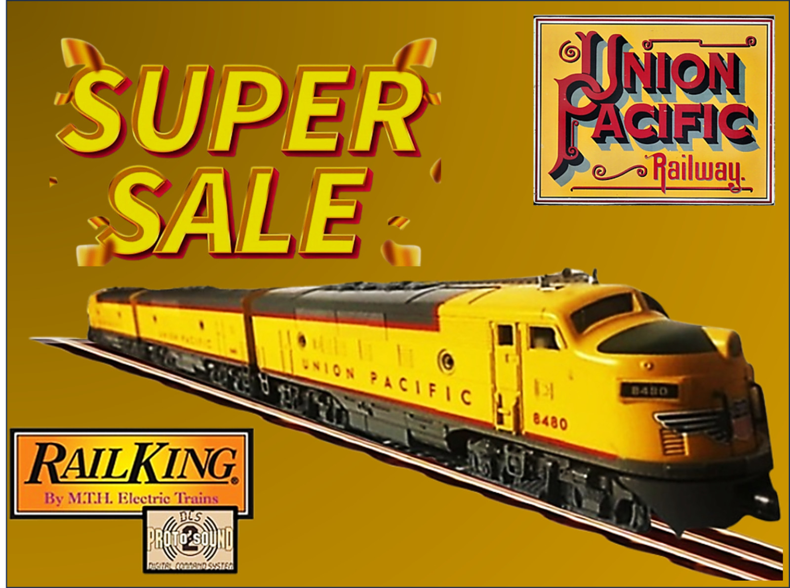 MTH 30-2313-1 UNION PACIFIC F3 ABA PROTO 2 DCS DUAL MOTORS IN LEAD “A” VERY NICE
