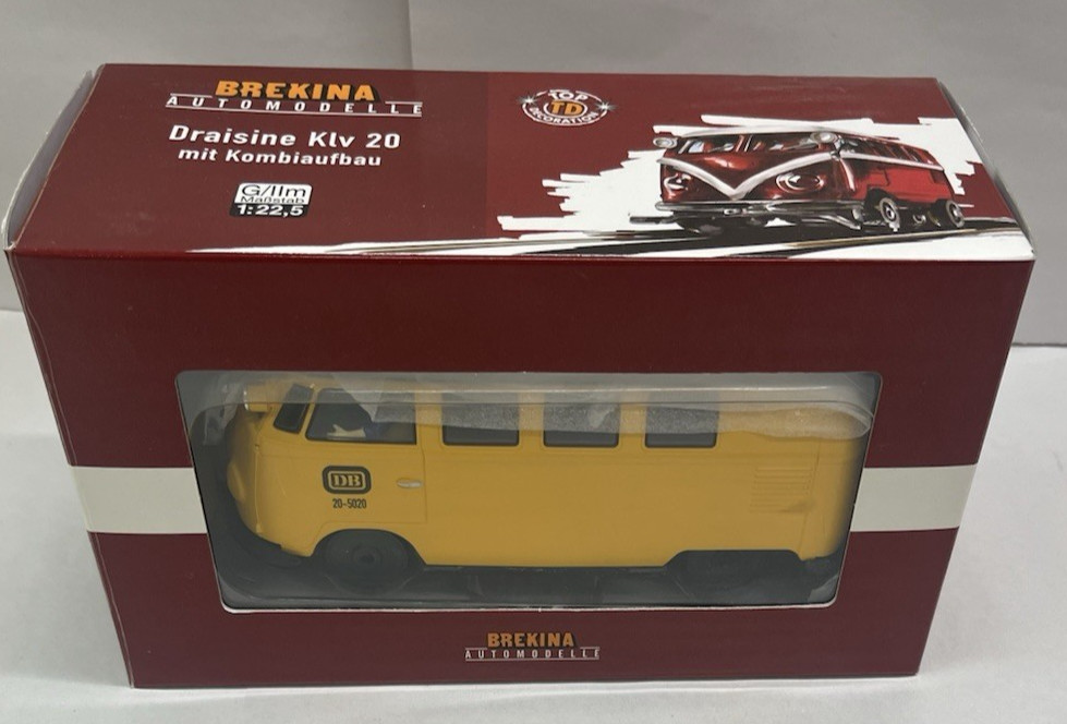 Brekina Draisine Klv 20 mit Kombiaufbau Uhlenbrock digital NEW TRAIN MIB VW VAN