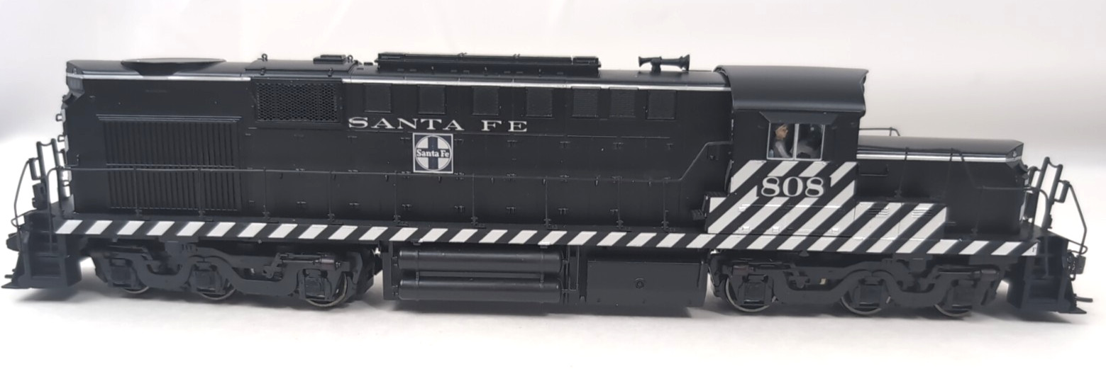 BROADWAY LIMITED Blue Line – ALCo RSD-15 “SANTA FE” LH Zebra Stripe- HO